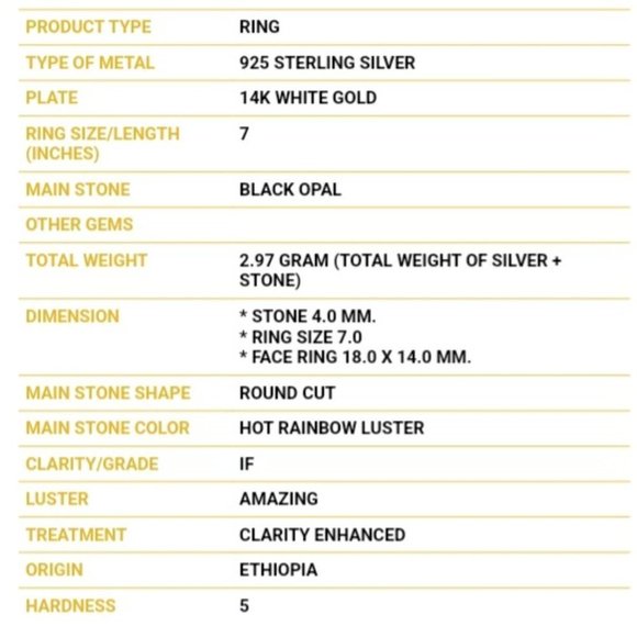 Dainty Cross Ring, Simple Opal Ring, Religious Jewelry, Simple Gemstone Ring - Picture 5 of 6